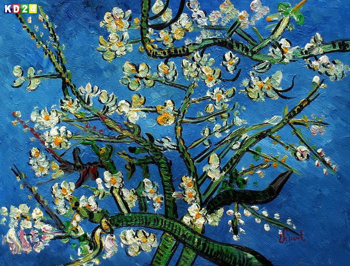 Vincent van Gogh - Äste mit Mandelblüten a83047 30x40cm Ölbild handgemalt