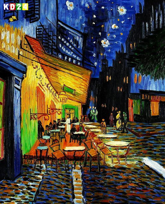 Vincent van Gogh - Nachtcafe c83217 50x60cm exzellentes Ölgemälde handgemalt