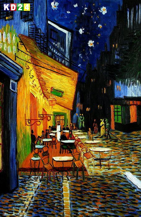 Vincent van Gogh - Nachtcafe d83288 60x90cm exzellentes Ölgemälde handgemalt