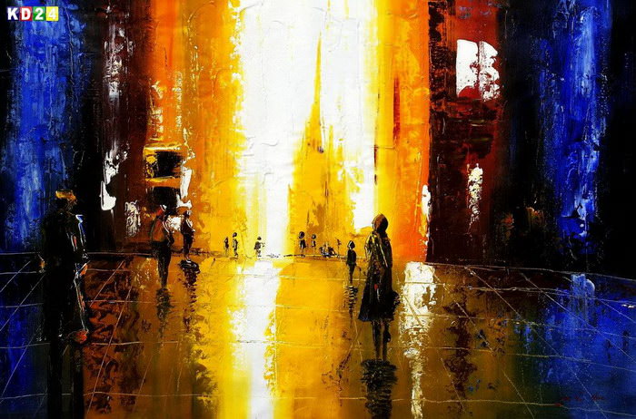 Abstrakt - Berlin Galeries Lafayette p83479 120x180cm abstraktes Ölbild handgemalt
