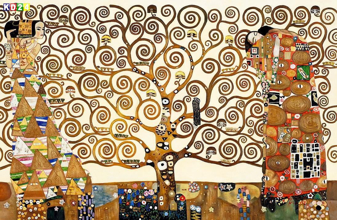 Gustav Klimt Der Lebensbaum d79437 60x90cm Ölgemälde