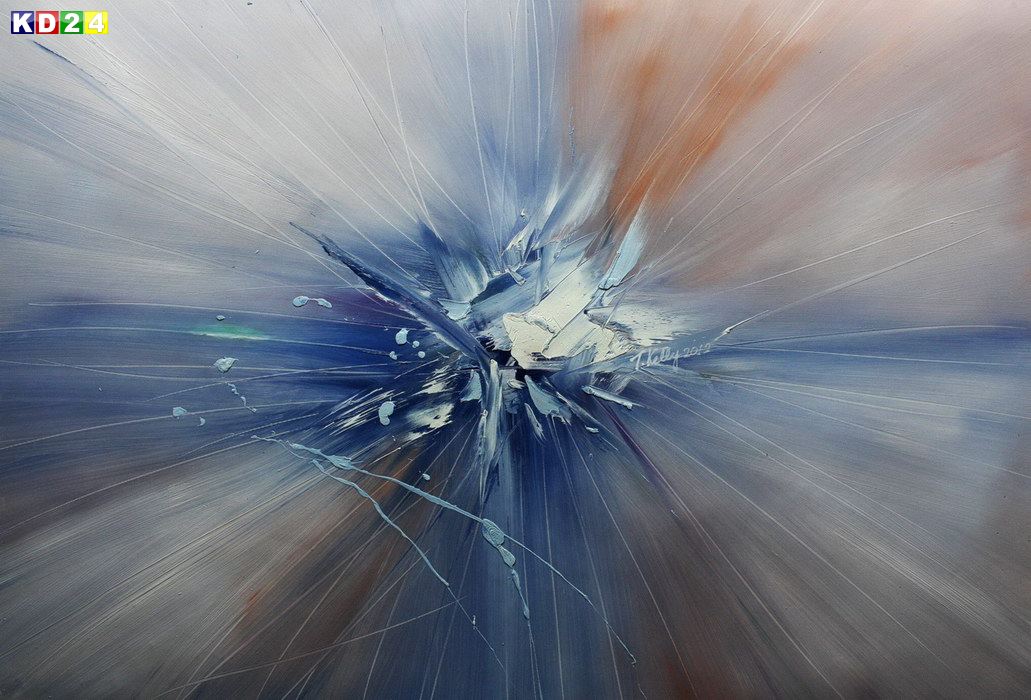 Abstrakt - Strahlen der Natur d82366 60x90cm Modern Art Ölgemälde handgemalt