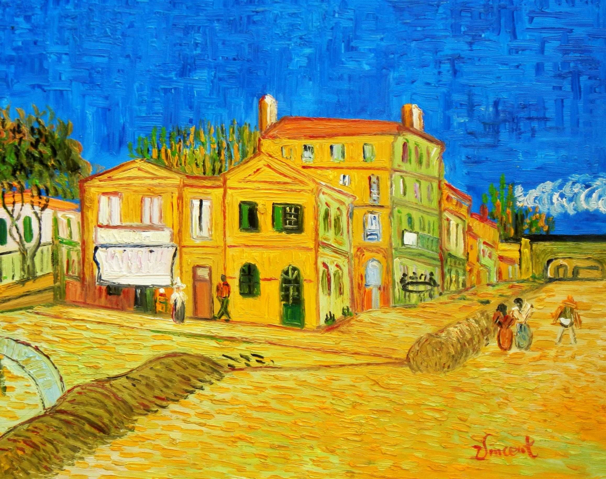 Vincent Van Gogh Das Gelbe Haus B96009 40x50cm Gemalde