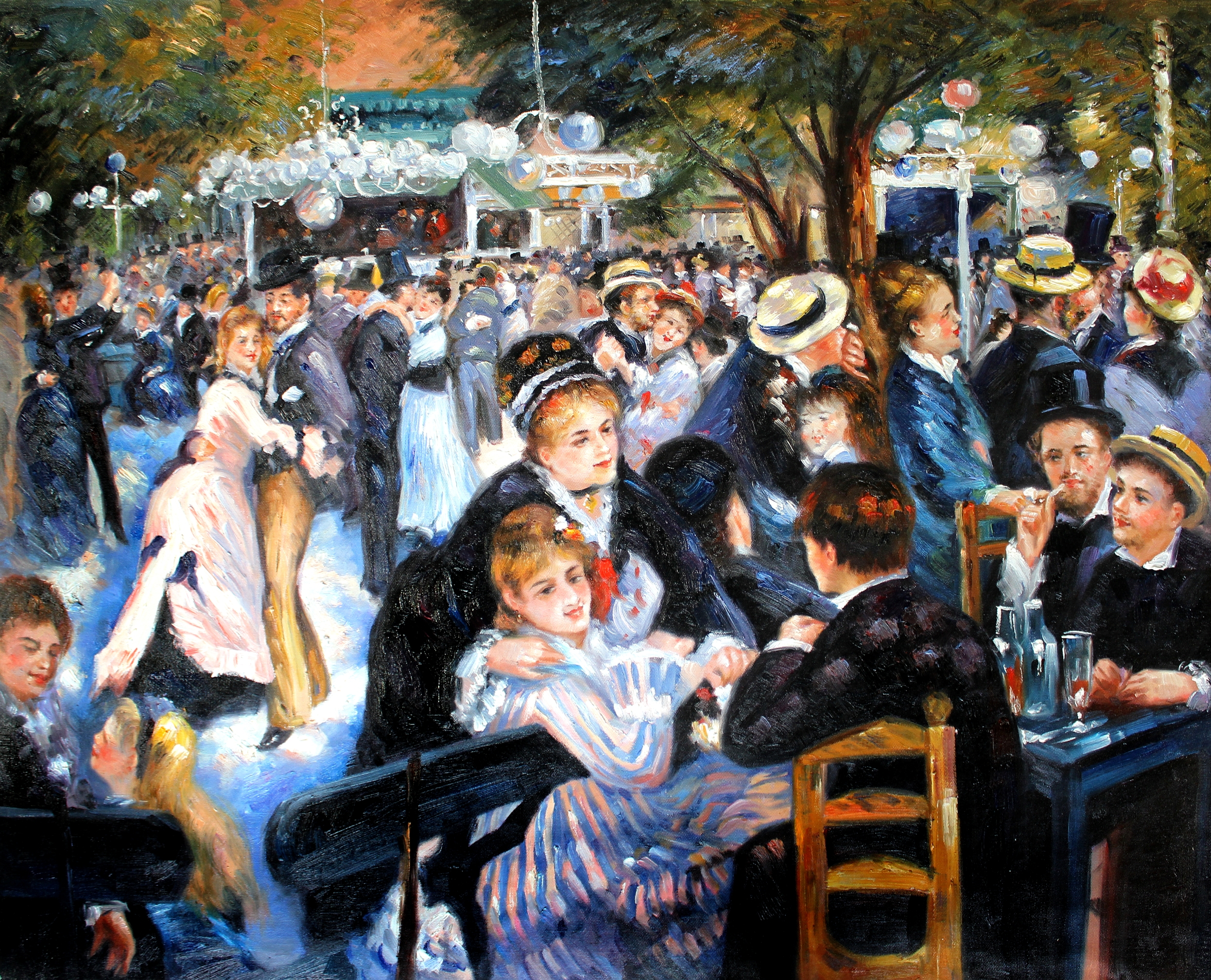 Pierre Renoir - Ball im Moulin de la Galette x97695 80x100cm imposantes